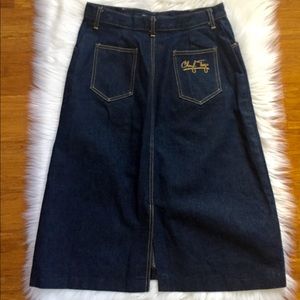 Vintage Cheryl Tiegs Denim Skirt